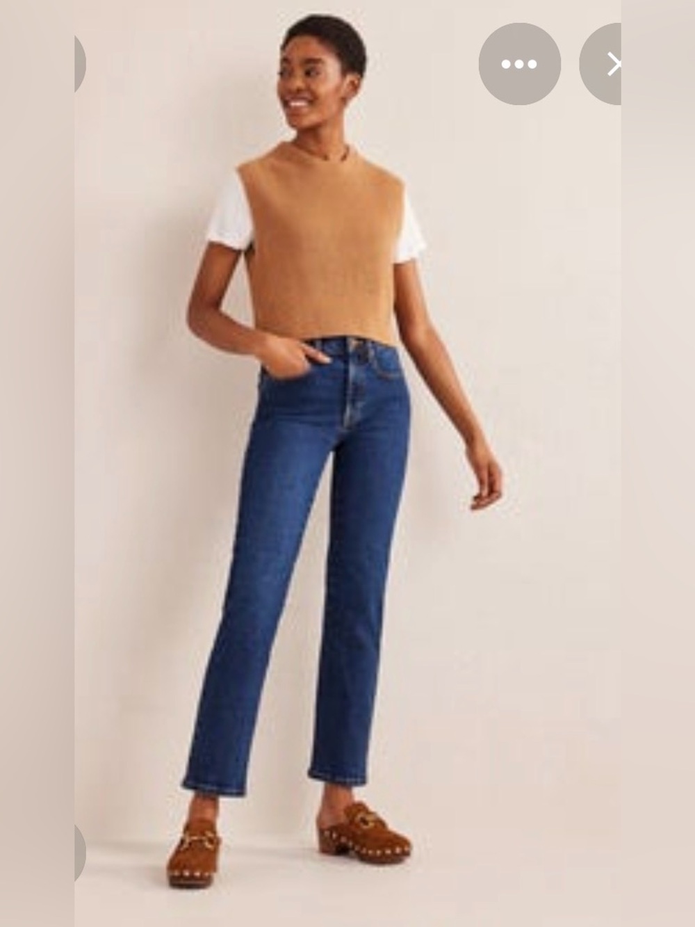 Boden dark wash Midrise Cigarette Jeans size 31